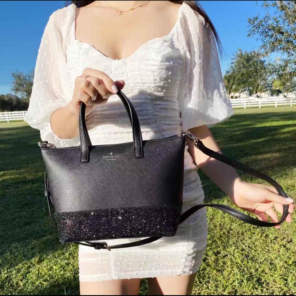 Bundle💕Kate Spade Satchel & Wallet SET Glitter - Picture 4 of 10